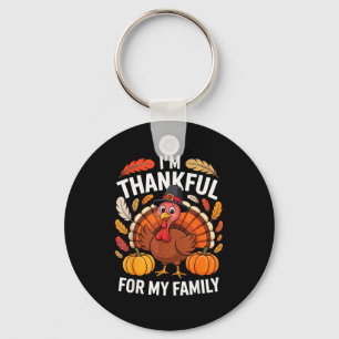 Llavero Estoy Agradecido Por Mi Familia Pavo Lindo Día De 