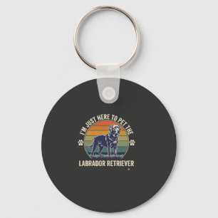 Llavero Estoy Aquí Para Acariciar Labrador Retriever Perro