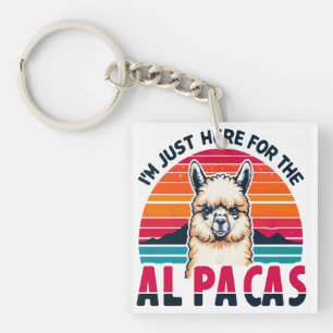 Llavero Estoy aquí para los aficionados a la Alpaca divert