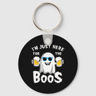 Llavero Estoy aquí por el amor de la cerveza de Halloween.