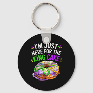 Llavero Estoy aquí por el gracioso Mardi Gras D del Pastel