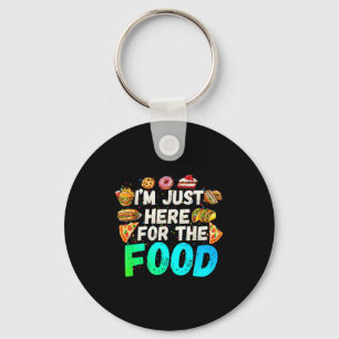Llavero Estoy Aquí Solo Por La Comida Humor Divertido De C