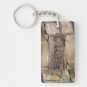 Llavero "Estoy atascado" otro ladrillo en la pared