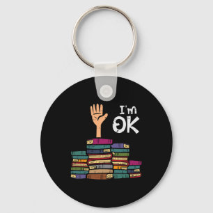Llavero Estoy Bien Divertido Leer Libro Lectura Biblioteca
