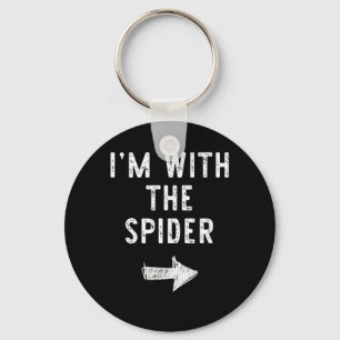 Llavero Estoy con la araña divertido disfraz de pareja de