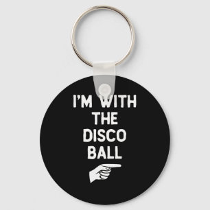 Llavero Estoy con la bola de discoteca divertido Halloween