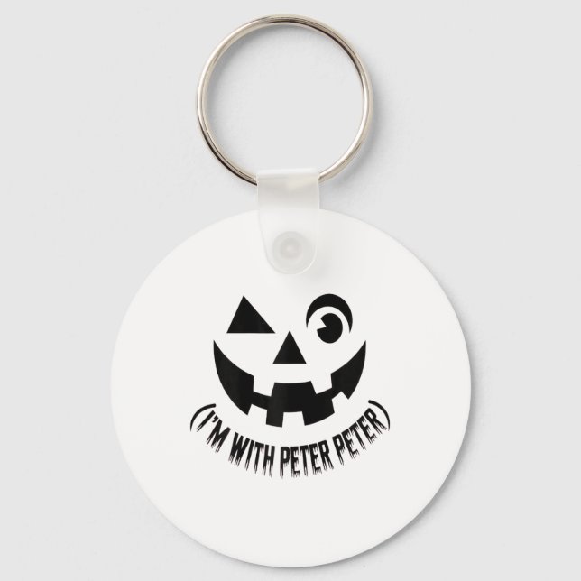 Llavero Estoy con Peter Pumpkin Comater Couples Halloween  (Anverso)