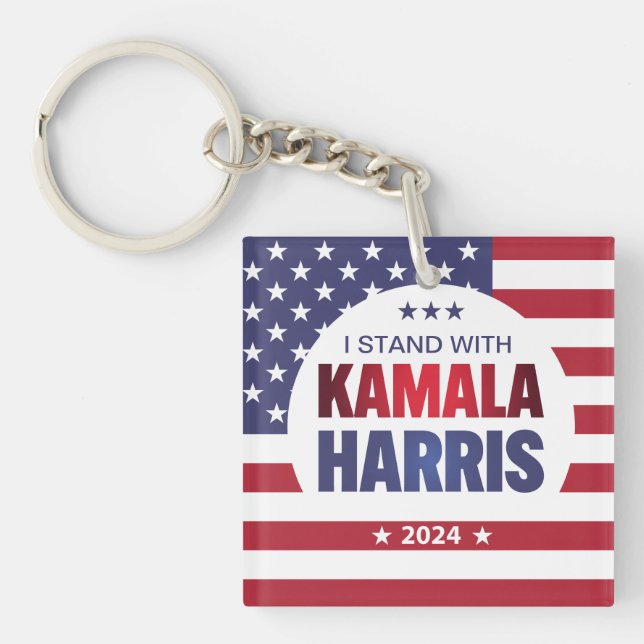 Llavero Estoy De Acuerdo Con La Cadena Keychain De Kamala  (Frente)