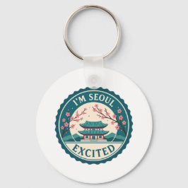 Llavero Estoy emocionada por Seúl, Corea