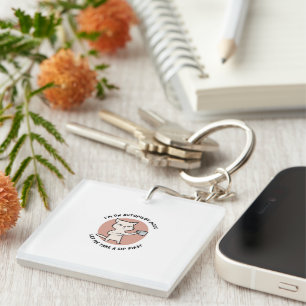 Llavero Estoy en modo piloto automático divertido Cat