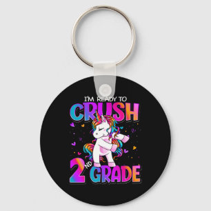 Llavero Estoy listo para aplastar a Unicornio de 2º Grado