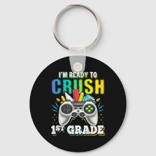 Llavero Estoy listo para aplastar el video de primer grado