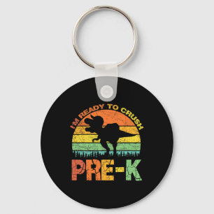 Llavero Estoy listo para aplastar Pre K T Rex dinosaurio C