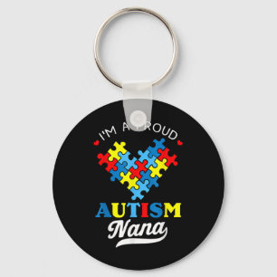 Llavero Estoy Orgullosa De Que Nana Autism Awareness Heart