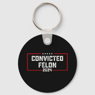 Llavero Estoy votando por el delincuente convicto Pro Trum