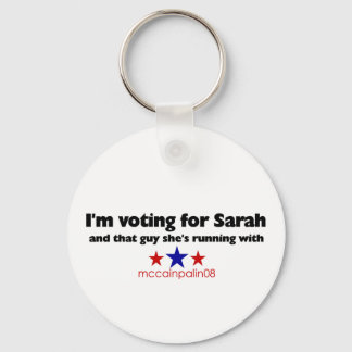 Llavero Estoy votando por Sarah