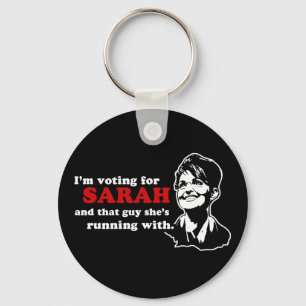 Llavero Estoy votando por Sarah y ese individuo