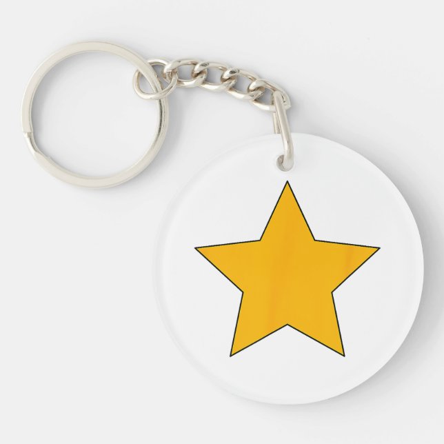 Llavero Estrella Amarilla (Frente)