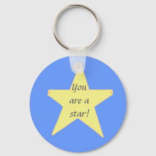 Llavero Estrella amarilla, eres una estrella - Keychain