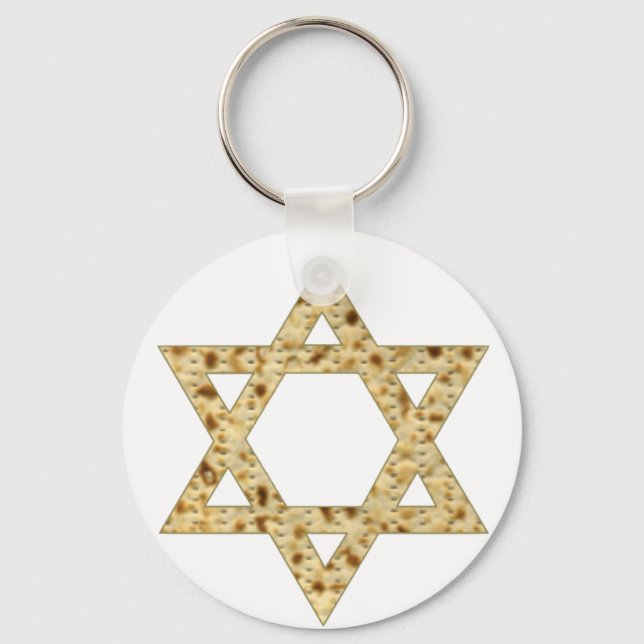 Llavero Estrella de David de la Pascua Matzoh (Anverso)