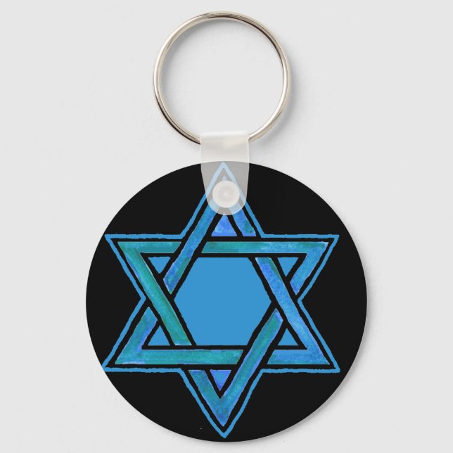 Llavero Estrella de David Keychain (Anverso)