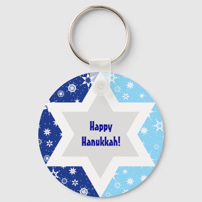 Llavero Estrella de David Snowflake Keychain (Anverso)