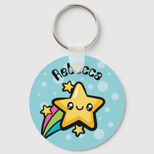 Llavero Estrella de Doodles Totalmente Cute (Anverso)