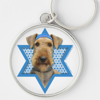 Llavero Estrella de Jánuca de David - Airedale Terrier