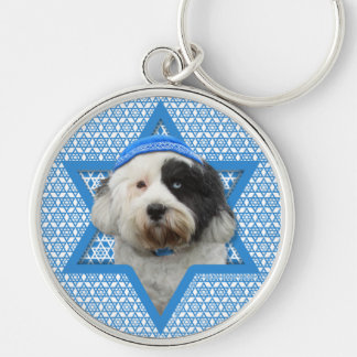 Llavero Estrella de Jánuca de David - Terrier tibetano