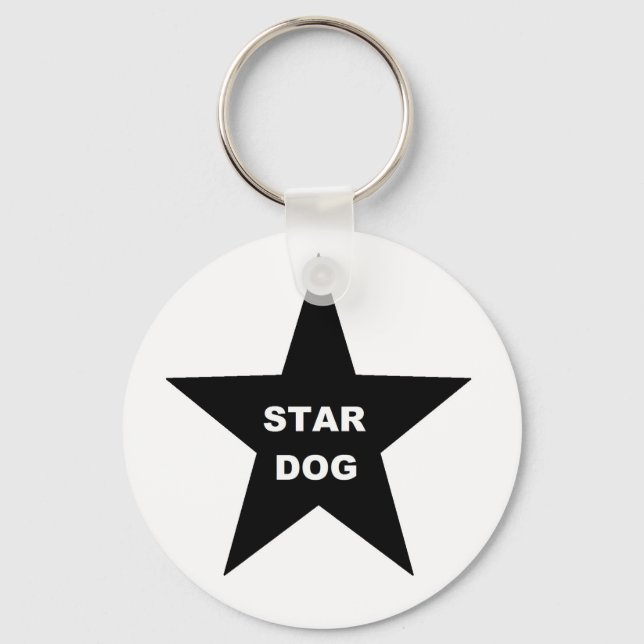 Llavero Estrella de la cadena de claves: Perro negro (Anverso)