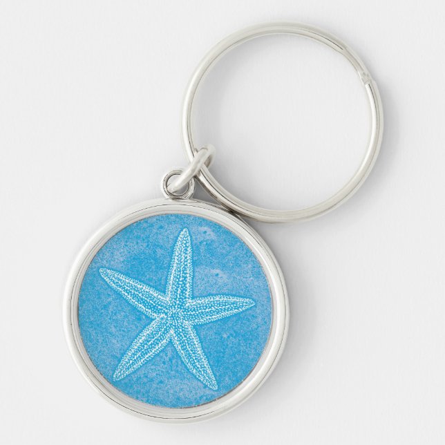 Llavero Estrella de mar Aqua Azul (Frente)