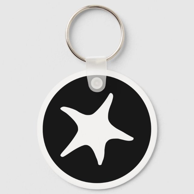 Llavero Estrella de mar BW (Anverso)