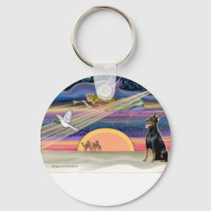 Llavero Estrella de Navidad - Doberman 1 -