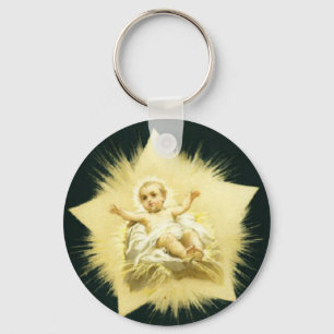 Llavero Estrella de Navidades * Diseño de Niño Jesús