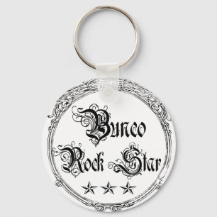 Llavero estrella de rock de bunco