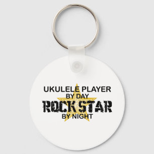 Llavero Estrella de rock de Ukulele por noche
