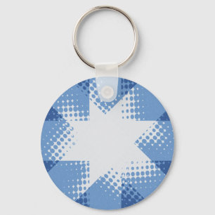 Llavero Estrella de semitono retro