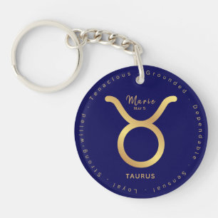 Llavero Estrella de Taurian - Zodiaco personalizado