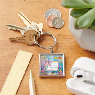 Llavero Estrella de tortuga de sirena de arcoiris