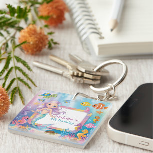 Llavero Estrella de tortuga de sirena de arcoiris