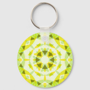 Llavero Estrella de verano verde amarillo brillante decoro