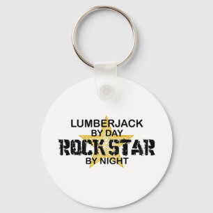 Llavero Estrella del rock del leñador por noche