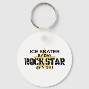 Llavero Estrella del rock del patinador de hielo por noche