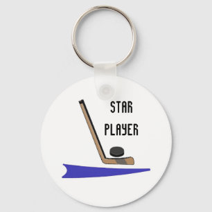 Llavero Estrella jugador de hockey