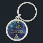 Llavero ESTRELLA LA CUOTA DEL principito<br><div class="desc">"Y ahora aquí está mi secreto,  un secreto muy simple: sólo con el corazón se puede ver con razón; lo esencial es invisible a los ojos." — Antoine de Saint-Exupéry,  El Principito</div>