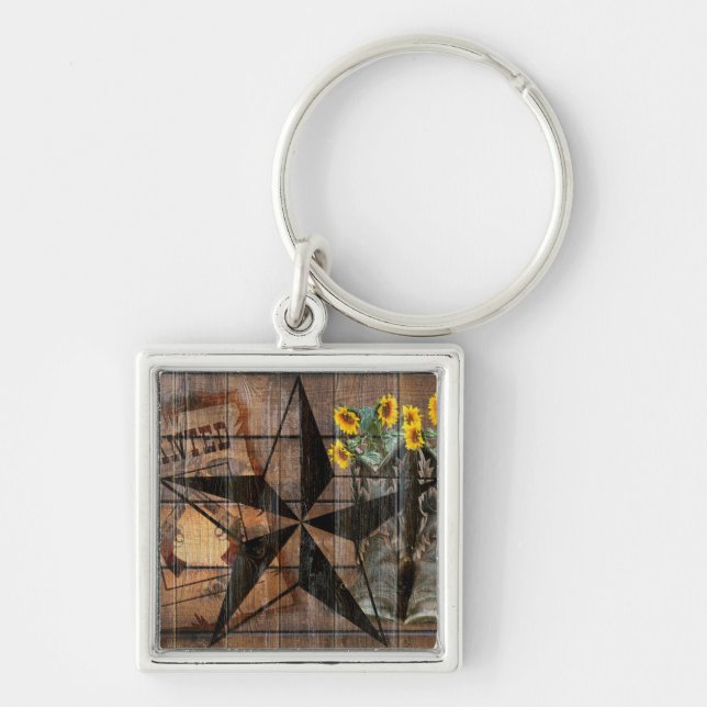 Llavero Estrella ruidosa de Texas Occidental Boots de Cowb (Frente)