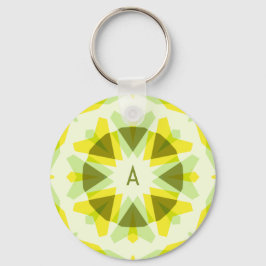 Llavero Estrella verde amarillo brillante de verano en las