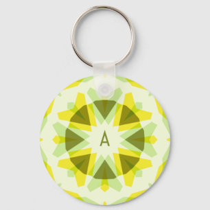 Llavero Estrella verde amarillo brillante de verano en las