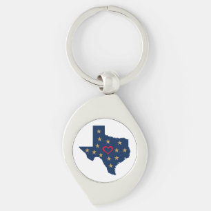 Llavero Estrellas brillantes y de amor en Texas