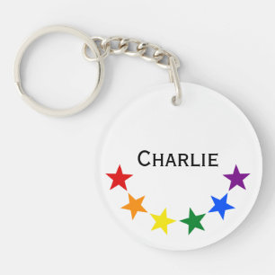Llavero ESTRELLAS DE LA BANDERA DE RAINBOW II + tus ideas